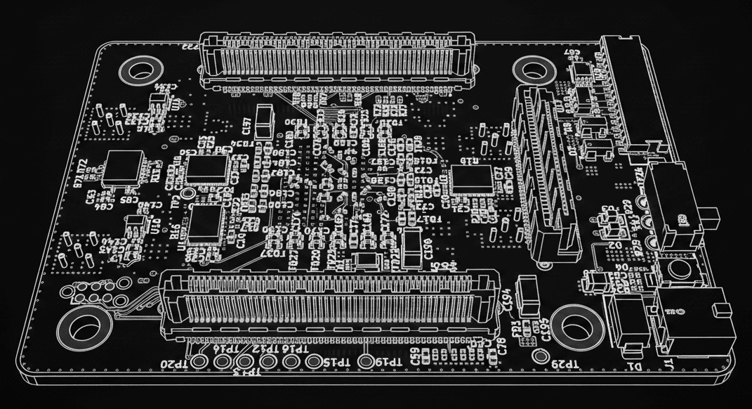 8-layer software-defined radio wireframe