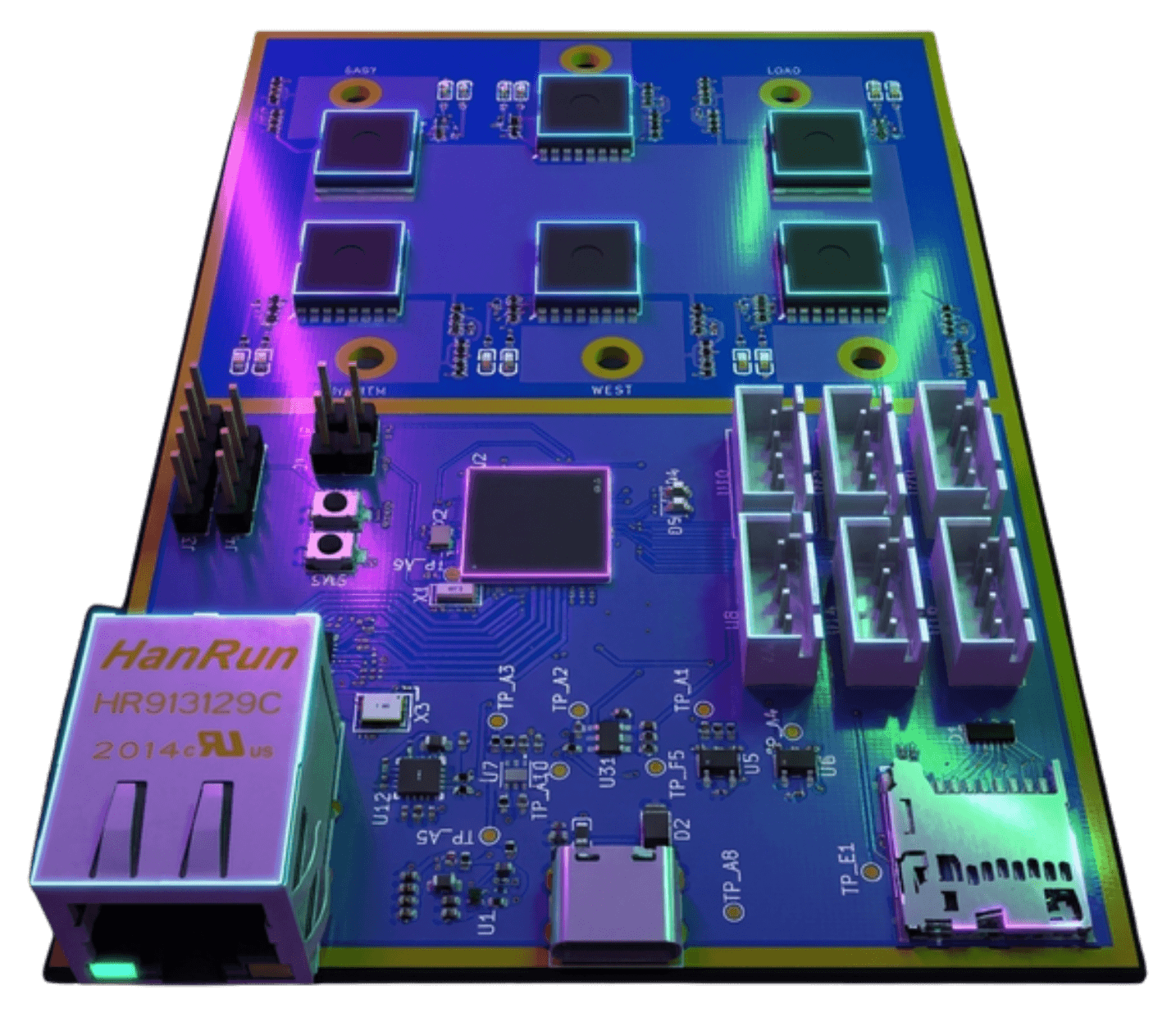 Hayla industrial power distribution board render